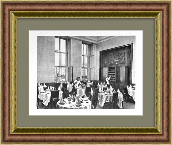 В диетической столовой , МГУ. Редкая, тиражная графика