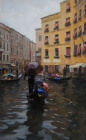 Ненастная Венеция. Современная картина, живопись