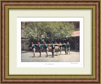 Пожарные спасатели в Турции. Старинная, редкая фототипия