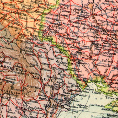 "европейская россия", довоенная политическая карта с указанием железных дорог, 1930 г.