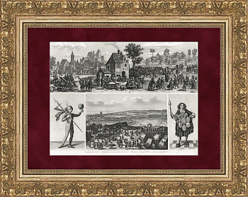 Большие праздники и фестивали Европы в 16-17 веках. Старинная гравюра Большие праздники и фестивали Европы в 16-17 веках. Старинная гравюра