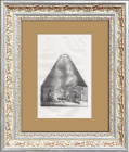 Калмыки в национальном жилище. Старинная гравюра 19 века