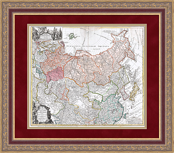 Российская империя от Финляндии до Сахалина. Антикварная карта 1739 года Российская империя от Финляндии до Сахалина. Антикварная карта 1739 года
