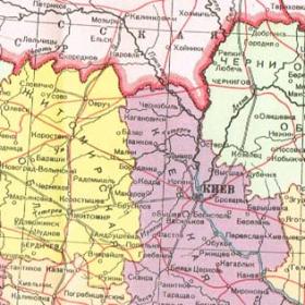 Украинская ССР, карта 1947 г.
