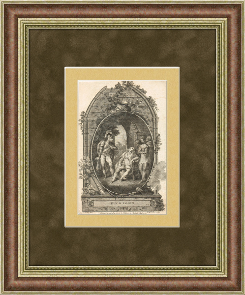 Гравюра по пьесе Шекспира "Иоанн Безземельный", от 1788 года