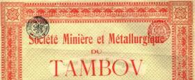 Акция Тамбовского горного и металлургического общества 1911 года