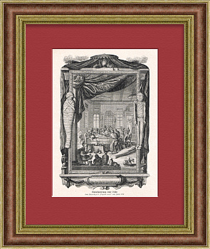 Патологоанатомы и медицина: бальзамирование и мумифицирование. Старинная литография