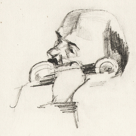 портреты ленина, зарисовки с натуры. цинкография, 1928 г.