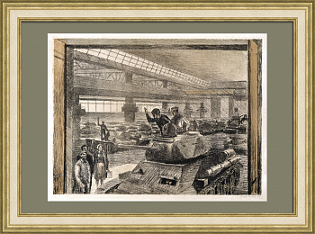 Великая Отечественная война. Из цеха на фронт. Редкая автолитография