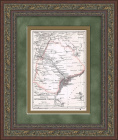 Миниатюрная карта Астраханской губернии, конец XIX века