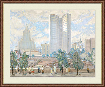 Здание СЭВ, Арбат. Москва, авторский рисунок Здание СЭВ, Арбат. Москва, авторский рисунок