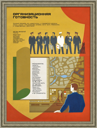 Организационная готовность: работа специалистов следственной группы. Уникальный, советский плакат