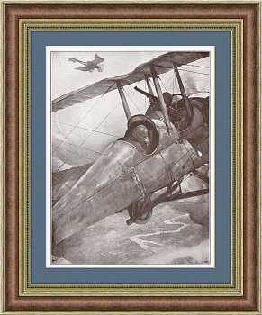 Обстрел немецкого самолета-разведчика "Taube", 1917 г.