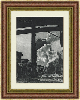 Ковши подаются к домнам. Тиражное фото 1946 года, КМК им. Сталина