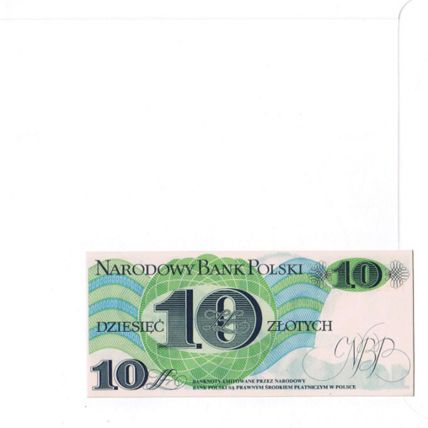 польша: купюра, конверт, марки со спец. гашением. коллекционный выпуск