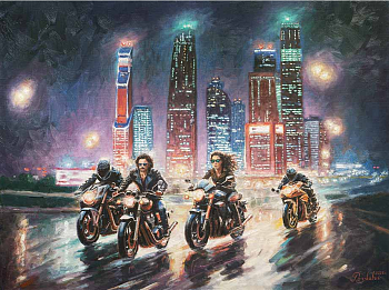 Ветер, скорость и экстрим. Авторская живопись