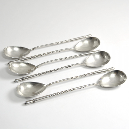 русские чайные ложки, антикварный набор