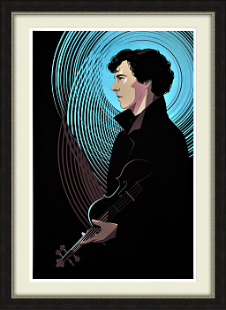 Шерлок. Шелкография культового сериала от Крэйга Дрейка