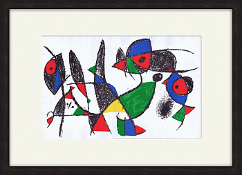 Композиция Жоана Миро, литография Композиция Жоана Миро, литография