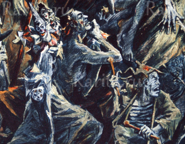 Процессия. Авторская литография С. Чепика (№ 23/175) Современное искусство процессия. авторская литография с. чепика (№ 23/175)