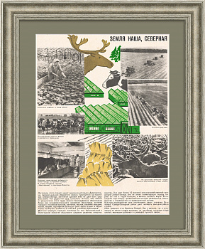 Земля наша, северная. Плакат СССР Земля наша, северная. Плакат СССР