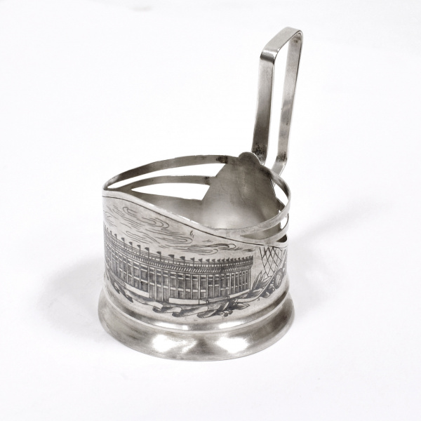 Подстаканник стадион "Лужники". Серебро 875 пробы Политику, чиновнику, дипломату подстаканник стадион "лужники". серебро 875 пробы