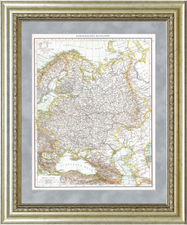 "Центральная Россия, Юг, антикварная карта с железными дорогами, 1889 г.