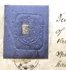Права на землю, старинный рукописный документ, Англия, 1838 год
