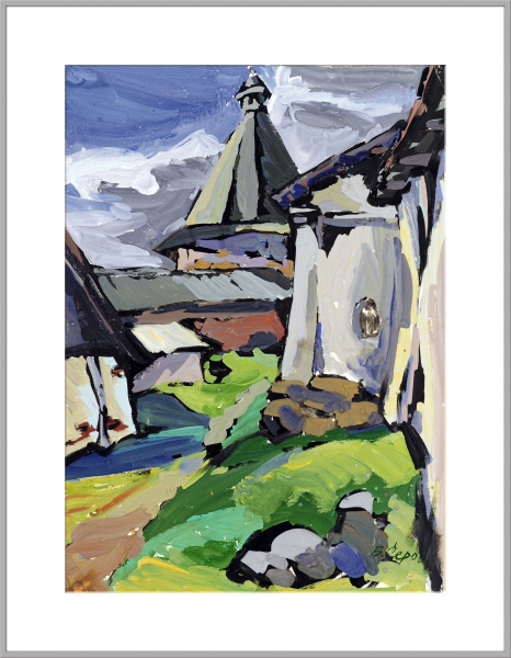 Соловки. Башня, авторская работа в раме