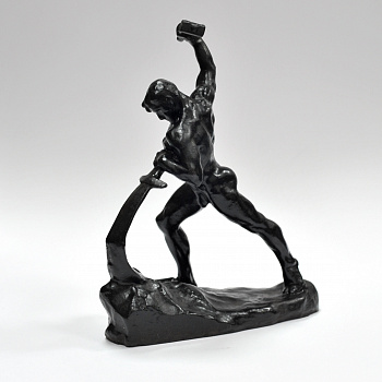 Перекуем мечи на орала – символ дружбы и созидания. Советская статуэтка, Касли