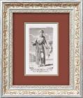 Первосвященник в день искупления, гравюра на меди от 1760 г. Редкость!