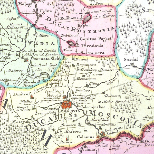 Карта Империи Московитов на 2-х листах, 1-я половина 18 века, большой формат Подарок руководителю карта империи московитов на 2-х листах, 1-я половина 18 века, большой формат