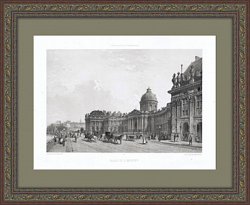 Институт Франции в Париже, большая литография 1861 года