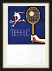 Теннис, большой малотиражный плакат 60-х гг.