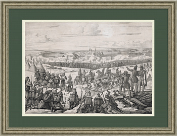 Атака Севастополя, большая раритетная литография