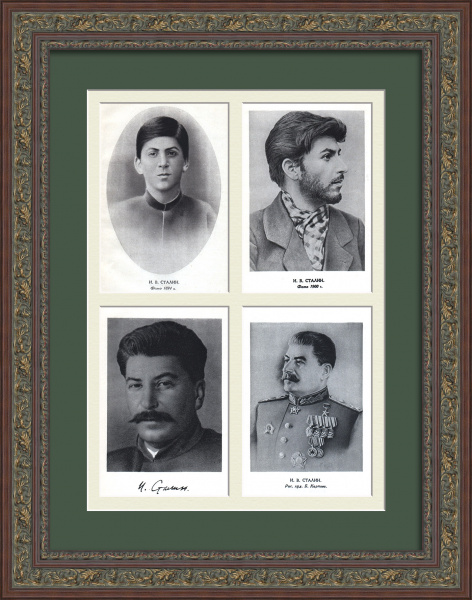 Иосиф Сталин: портреты разных лет. Антикварная тиражная графика, панно Иосиф Сталин: портреты разных лет. Антикварная тиражная графика, панно