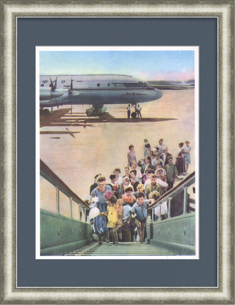 Аэрофлот. Гражданская авиация, советская графика