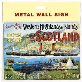 Путешествие по Шотландии, металлическая табличка