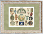 Европейская и восточная керамика 14-19 веков. Старинная хромолиография