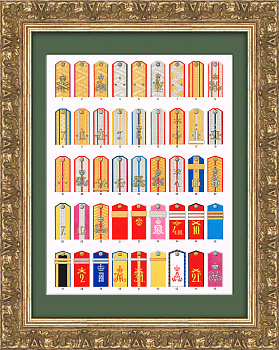 Военные погоны Российской империи. Авторская графика