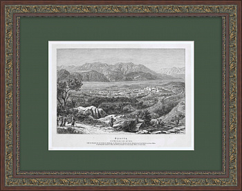 Спарта, Древняя Греция. Старинная гравюра