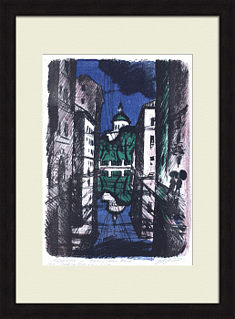 Церковь Вознесения у Никитских ворот, Москва. Авторская винтажная литография