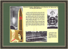 Ракетные войска стратегического назначения. Советский плакат в раме