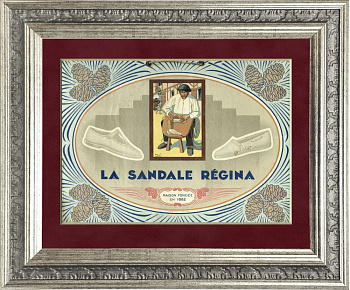 Винтажная реклама обуви "La sandale Regina", 1930 г.