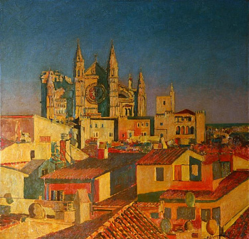 Испания. Пальма-де-Майорка, дворец Альмудайна. Большая интерьерная картина Испания. Пальма-де-Майорка, дворец Альмудайна. Большая интерьерная картина