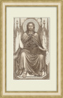 Иоанн Креститель, антикварная гравюра 19 века