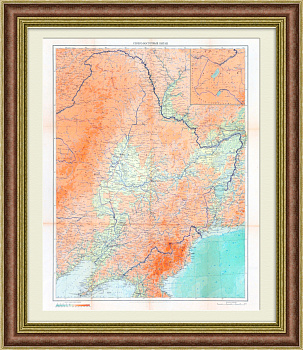 Северо-Восточный Китай. Карта советского периода