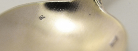 французские ложки арнуво, серебро и позолота, антиквариат