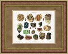Алмаз, топаз, аметист, бирюза и другие драгоценные камни. Хромолитография 19 века