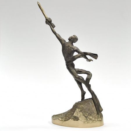 к звездам. советская космонавтика, старинная статуэтка